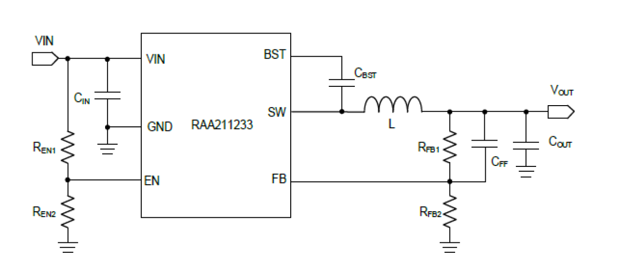 RAA211233 - 24V, 3A 1.4MHz Integrated Switching Regulator | Renesas